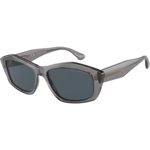 Grey Sunglasses EA 4187 , female, Sizes: 55 MM - Emporio Armani - Modalova