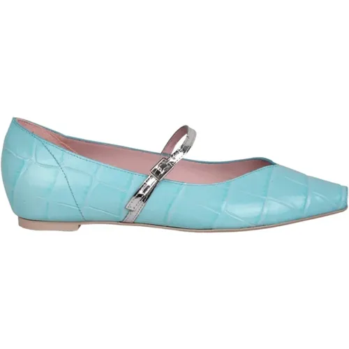 Square toe ballerina shoes , female, Sizes: 3 UK, 4 UK, 5 1/2 UK, 5 UK - Ras - Modalova