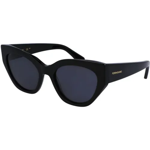 Stylische Sonnenbrille Sf1107S 001 , Damen, Größe: 55 MM - Salvatore Ferragamo - Modalova