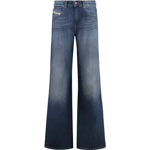 Vintage Bootcut Jeans mit Kontrastnähten , Damen, Größe: W29 - Diesel - Modalova