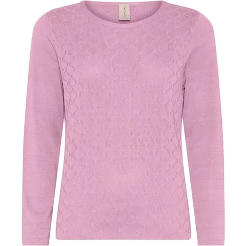 Feminine O-Neck Pullover Blouse Candy , Damen, Größe: L - Skovhuus - Modalova