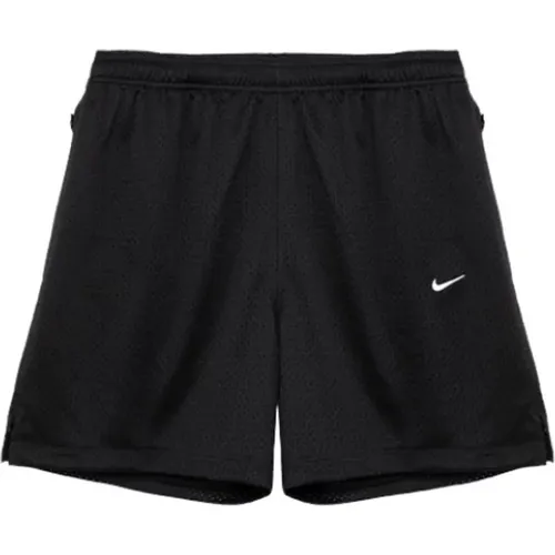 Mesh Swoosh Shorts mit Reißverschlusstaschen , Herren, Größe: L - Nike - Modalova