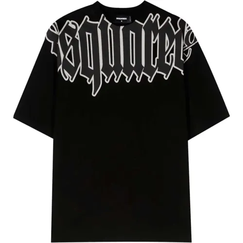 Loose Gothic Logo T-shirt, , male, Sizes: 2XL, S - Dsquared2 - Modalova