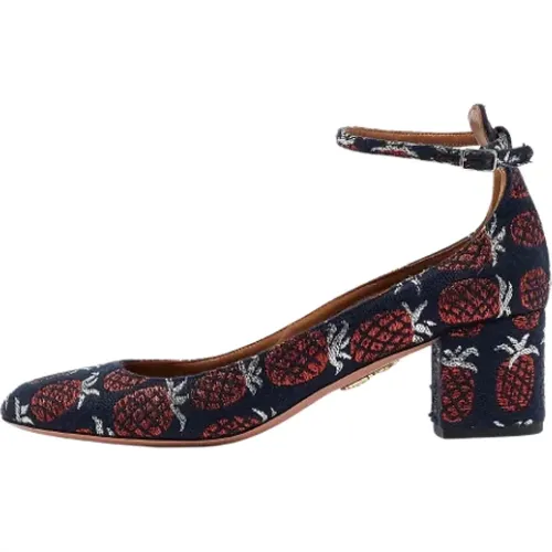 Pre-owned Stoff heels - Aquazzura Pre-owned - Modalova