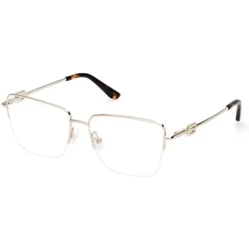 Stunning Pale Gold Frame Brille , unisex, Größe: 55 MM - Guess - Modalova