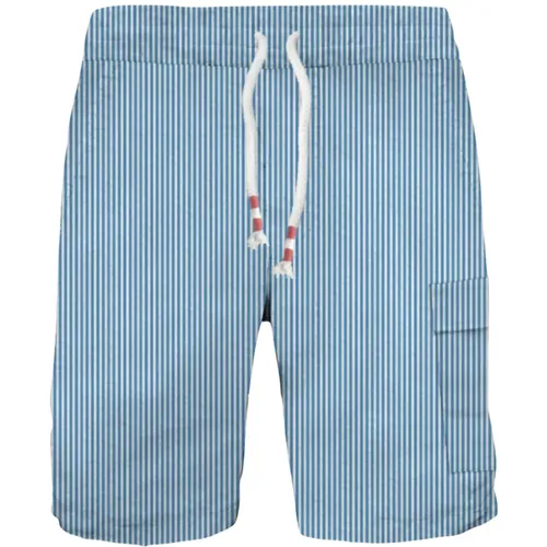 Seersucker Bermuda Shorts für Männer , Herren, Größe: S - MC2 Saint Barth - Modalova