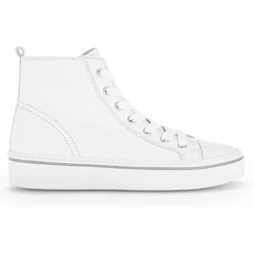 Weiße Leder High Top Sneakers - Gabor - Modalova