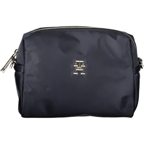 Blue Shoulder Bag with Logo Detail , female, Sizes: ONE SIZE - Tommy Hilfiger - Modalova