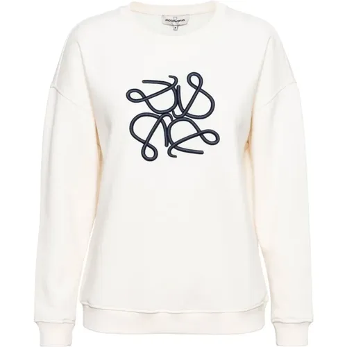 Selina Embro Cream Pullover - &Co Woman - Modalova