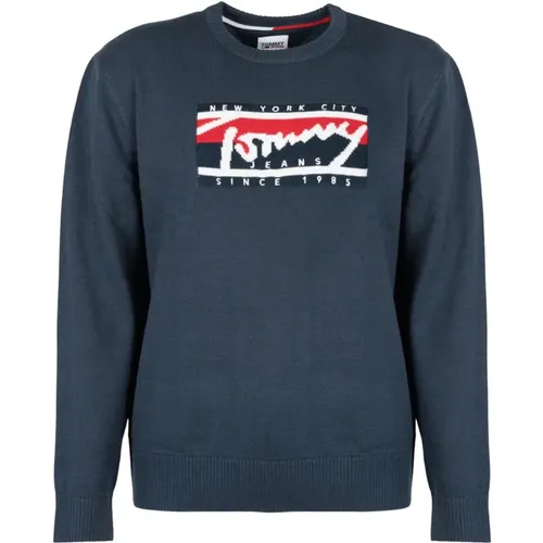 Tommy Jeans Pullover , Herren, Größe: M - Tommy Hilfiger - Modalova