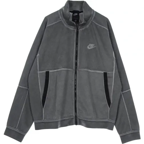 Leichte Jacke Mit Hohem Kragen Sportswearjersey , Herren, Größe: L - Nike - Modalova