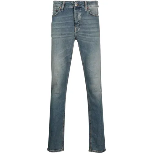 Light Denim Stonewashed Jeans , male, Sizes: W35, W33 - Haikure - Modalova