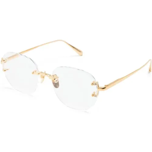 Gold Optical Frame Must-Have Style , unisex, Sizes: 51 MM - Linda Farrow - Modalova