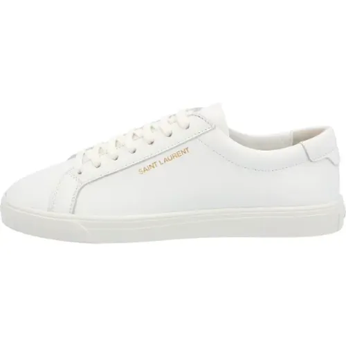 Leather sneakers , female, Sizes: 3 UK, 4 1/2 UK, 6 1/2 UK, 4 UK, 5 UK, 3 1/2 UK, 7 UK - Saint Laurent - Modalova