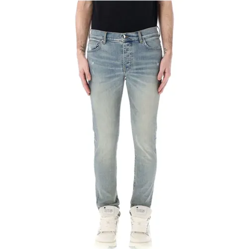 Antique Indigo Stack Jeans , male, Sizes: W31, W32 - Amiri - Modalova