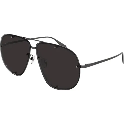 Grey Sunglasses , unisex, Sizes: 64 MM - alexander mcqueen - Modalova