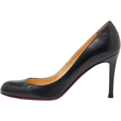 Pre-owned Leather heels , female, Sizes: 3 1/2 UK - Christian Louboutin Pre-owned - Modalova