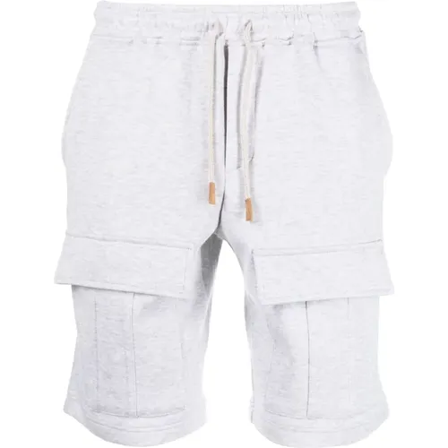 Casual Cargo Shorts Grey , male, Sizes: 2XL, XL - Eleventy - Modalova