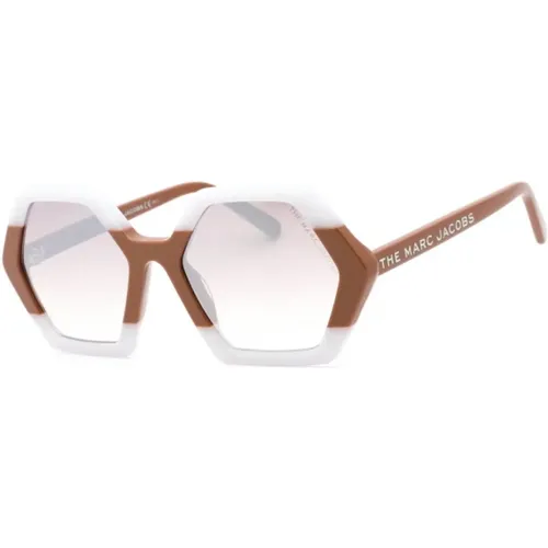 Weiße Kunststoff-Sonnenbrille für Frauen , Damen, Größe: ONE Size - Marc Jacobs - Modalova