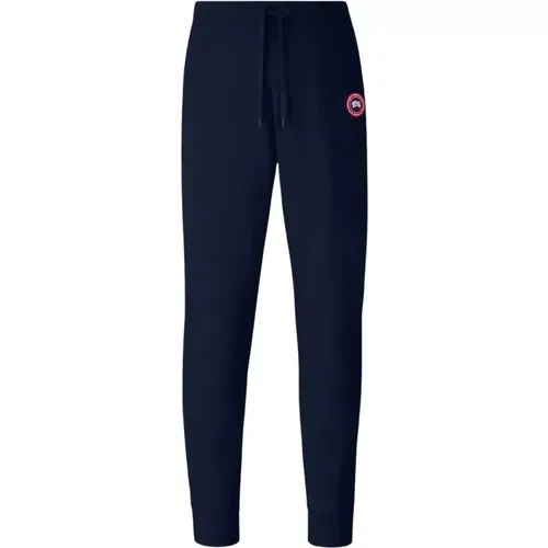 Navy Sweatpants Huron Black Label - Canada Goose - Modalova