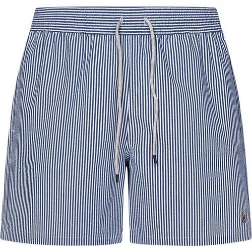 Blaue Meer Badebekleidung Elastischer Bund Shorts , Herren, Größe: L - Polo Ralph Lauren - Modalova