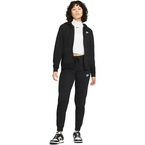 Schwarzes Club Fleece Trainingsanzug für Damen , Damen, Größe: M - Nike - Modalova