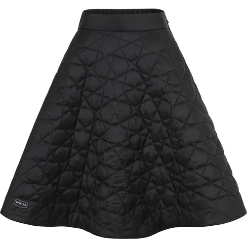 Long Quilted Decorated Skirt , female, Sizes: S, XS - duvetica - Modalova