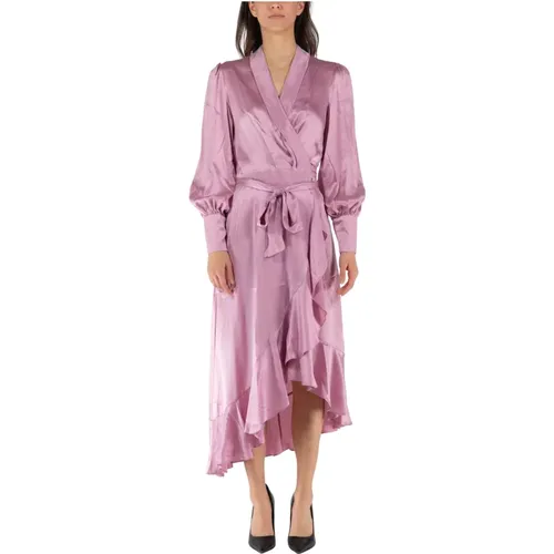 Silk Wrap Dress , female, Sizes: XL, S, M, L - Zimmermann - Modalova