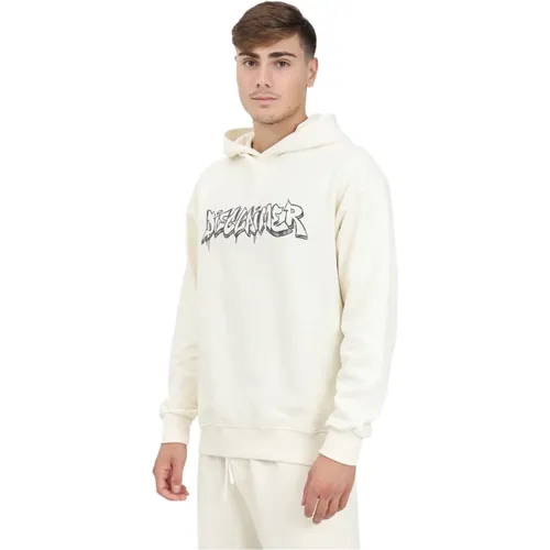 Kapuzenpullover mit auffälliger Aufschrift , Herren, Größe: M - Disclaimer - Modalova