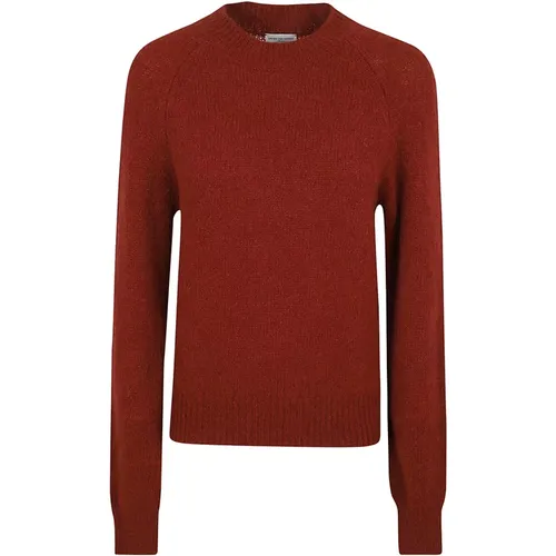 Roter Alpaka Blend Pullover Aw24 , Damen, Größe: M - Dries Van Noten - Modalova