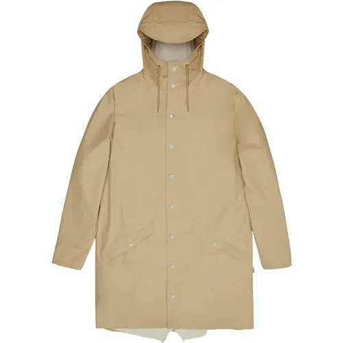 Minimalist Waterproof Long Jacket , male, Sizes: XS, S - Rains - Modalova
