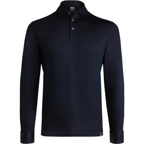 Langärmeliges Polo-Shirt aus Pima-Baumwolle , Herren, Größe: 2XL - Boggi Milano - Modalova