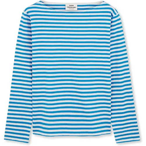 Soft Single Silk Tops T-Shirts, , female, Sizes: L, 2XL, S, XL, 3XL - Mads Nørgaard - Modalova