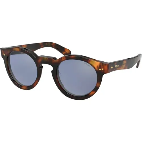 Havana/Blue Sunglasses PH 4165 , male, Sizes: 46 MM - Ralph Lauren - Modalova