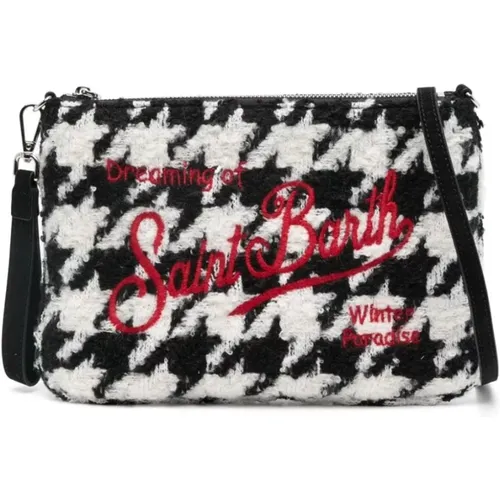 Houndstooth Pattern Shoulder Bag , female, Sizes: ONE SIZE - MC2 Saint Barth - Modalova