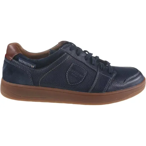 Blaue Herren Sneaker Trendy Stil , Herren, Größe: 41 EU - mephisto - Modalova