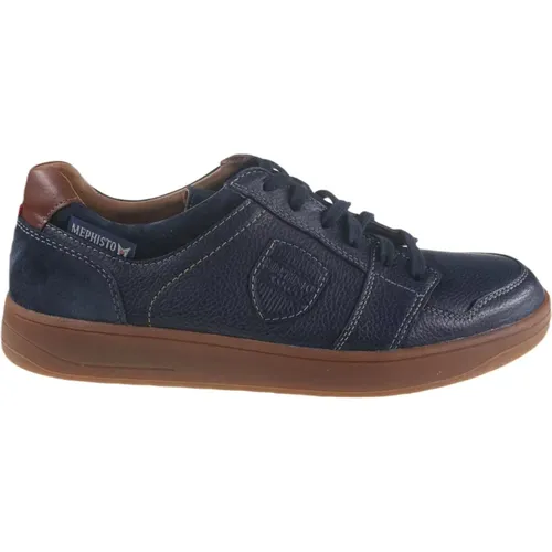 Blaue Herren Sneaker Trendy Stil , Herren, Größe: 44 1/2 EU - mephisto - Modalova