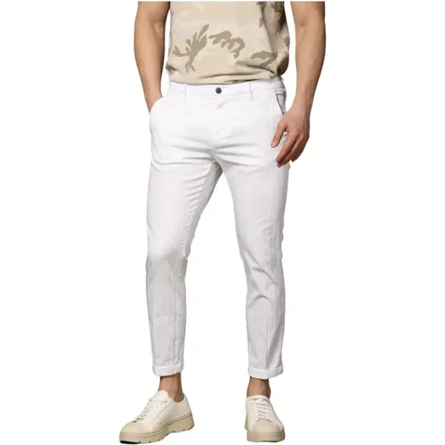 D Resca Muster Karotten Fit Chino Hose , Herren, Größe: S - Mason's - Modalova