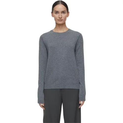 Gris Merino Cashmere Sweater , female, Sizes: L, S, M - closed - Modalova