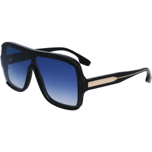 Blue Shaded Sunglasses , female, Sizes: 64 MM - Victoria Beckham - Modalova