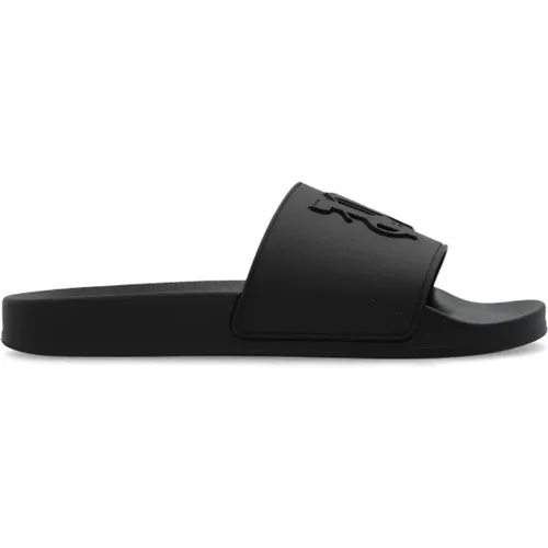 Slides with logo , male, Sizes: 6 UK - Palm Angels - Modalova