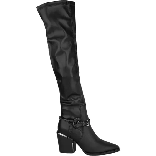 Pointed Toe Leather Boots , female, Sizes: 4 UK, 3 UK, 2 UK - Alma en Pena - Modalova