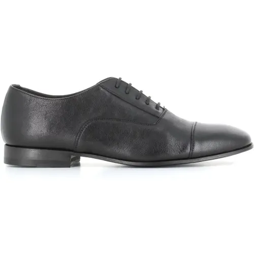 Schwarze Leder Oxford Schuhe , Damen, Größe: 38 EU - Pantanetti - Modalova