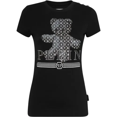 Stilvolles Grafik T-Shirt , Damen, Größe: S - Philipp Plein - Modalova