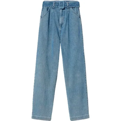Weite Jeans mit Gürtel , Damen, Größe: W29 - Twinset - Modalova