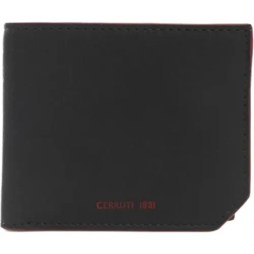 Leather Wallet with Frontal Logo , male, Sizes: ONE SIZE - Cerruti 1881 - Modalova