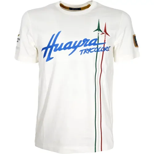 Huayra Tricolore Cotton T-Shirt , male, Sizes: 3XL, S, XL, 2XL - aeronautica militare - Modalova