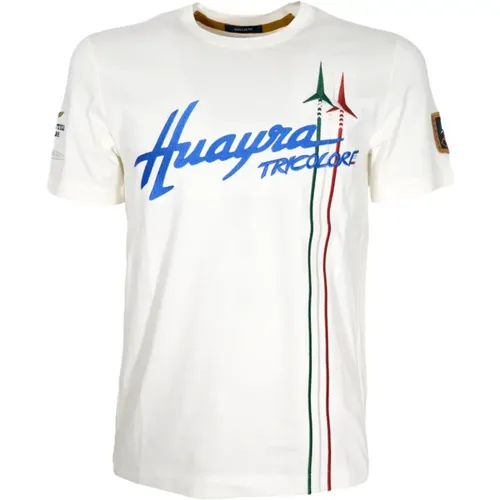 Huayra Tricolore Cotton T-Shirt , male, Sizes: S - aeronautica militare - Modalova