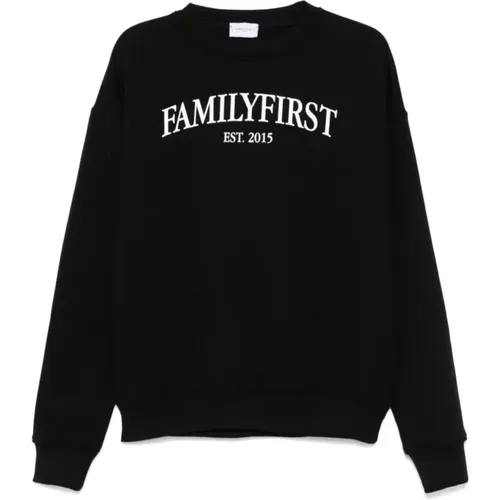 Logo Print Crew Neck Sweater , Herren, Größe: L - FAMILY FIRST - Modalova