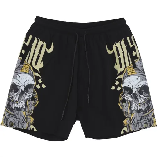 Skull Swimshorts with Mesh , male, Sizes: L, S, XL - Dolly Noire - Modalova